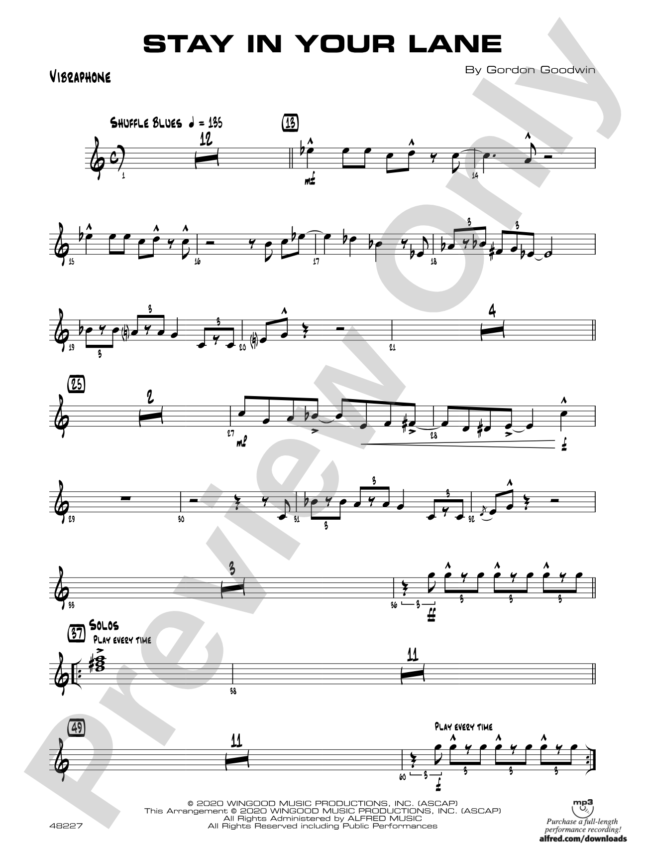 Stay in Your Lane: Vibraphone