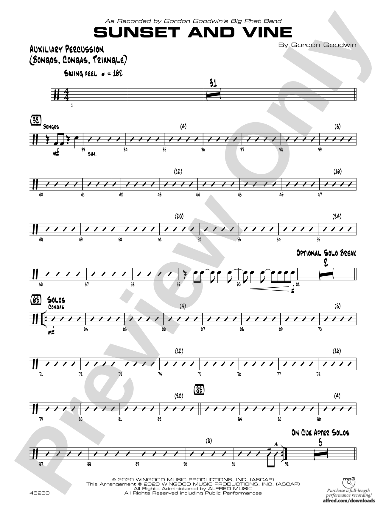Sunset and Vine: Auxiliary Percussion