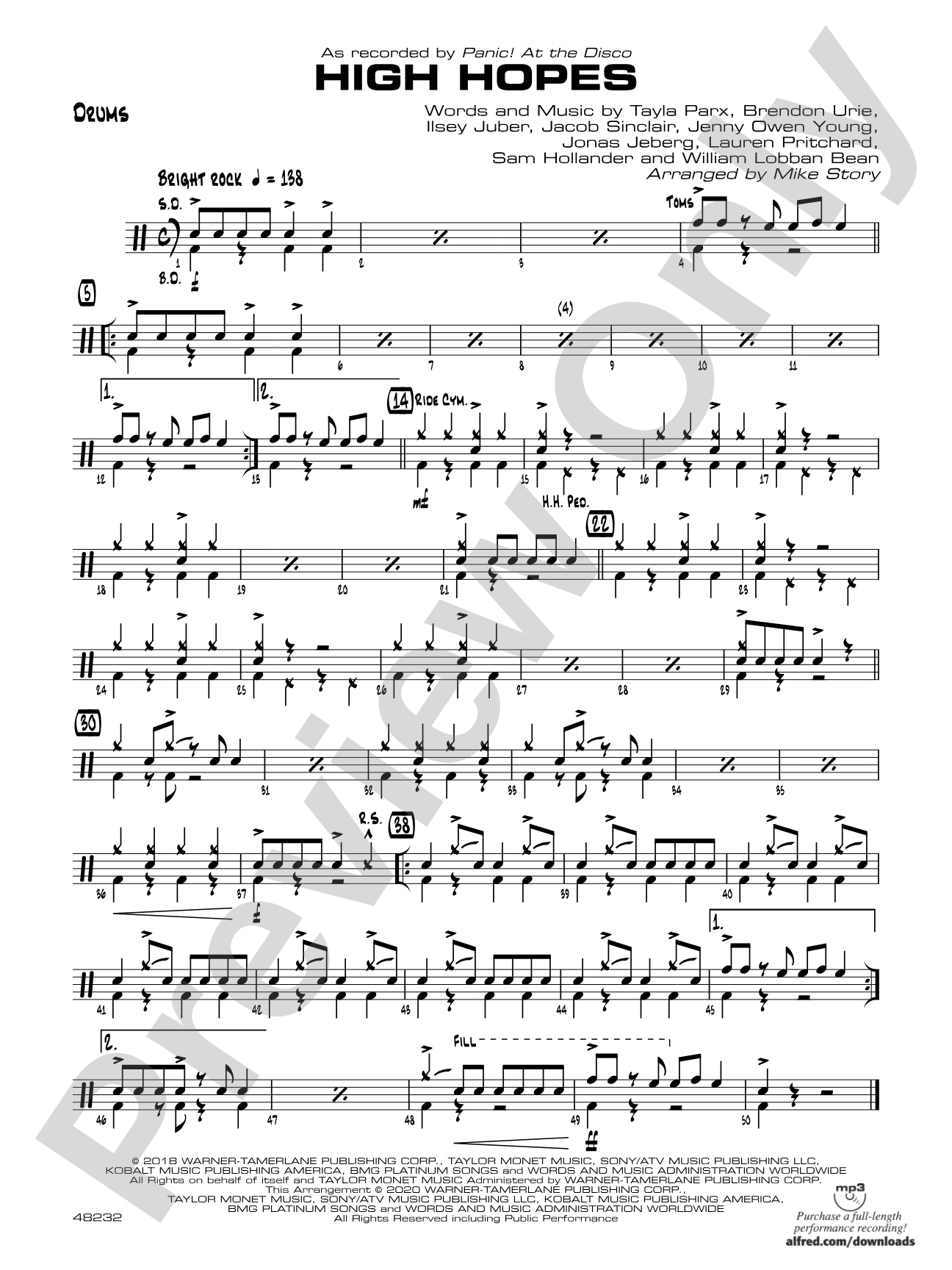 High Hopes: Drums