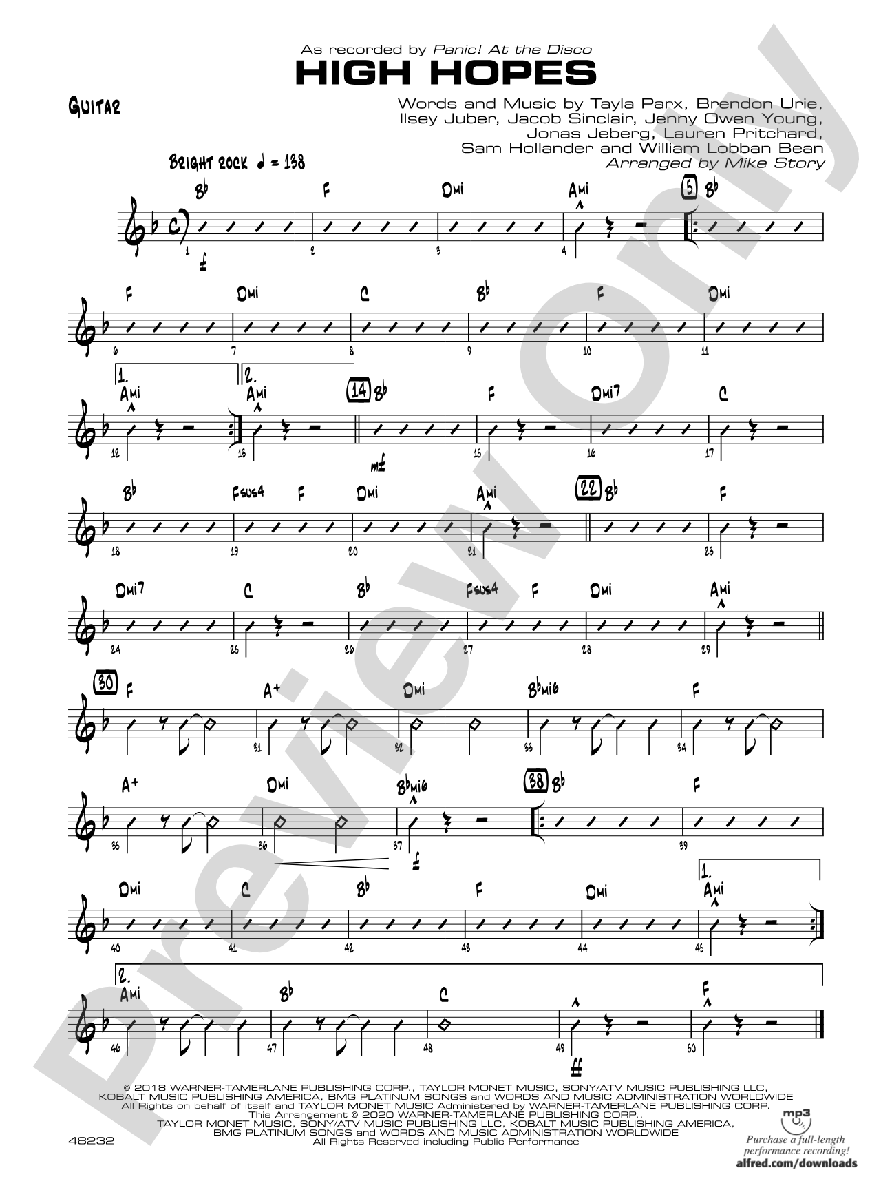High Hopes: Guitar