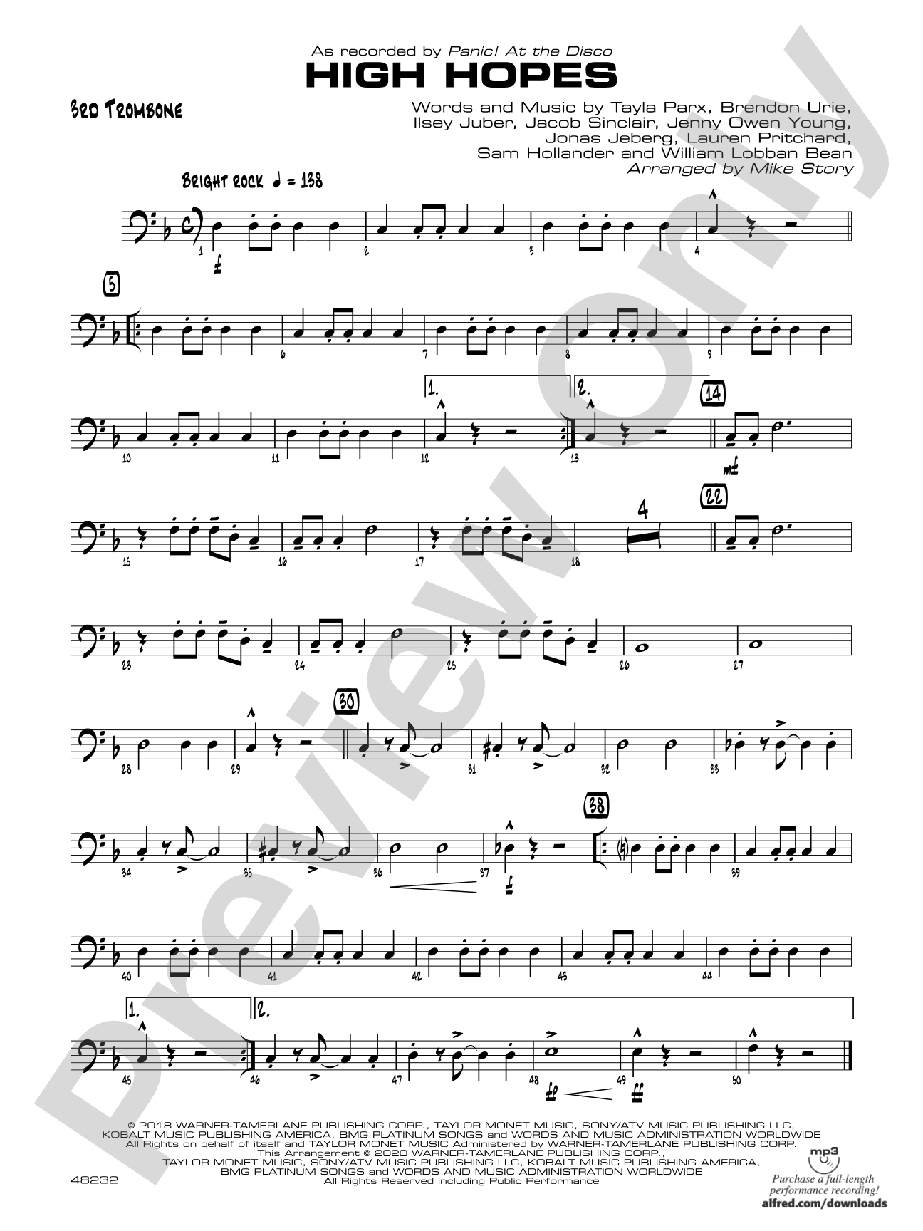 High Hopes: 3rd Trombone
