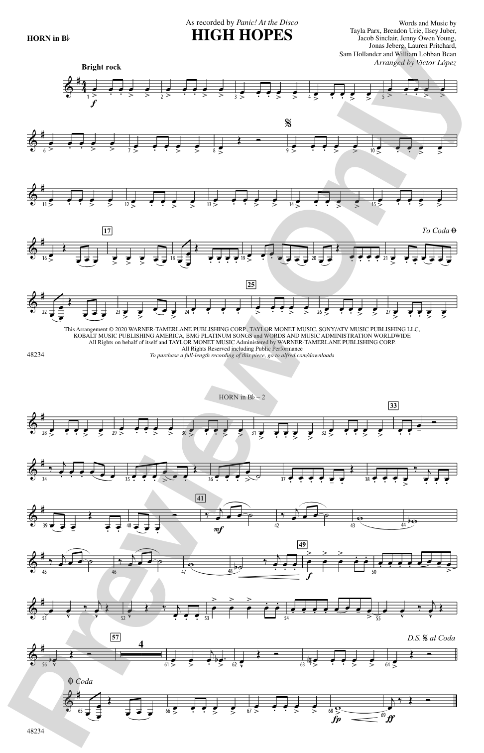 High Hopes: Horn in B flat