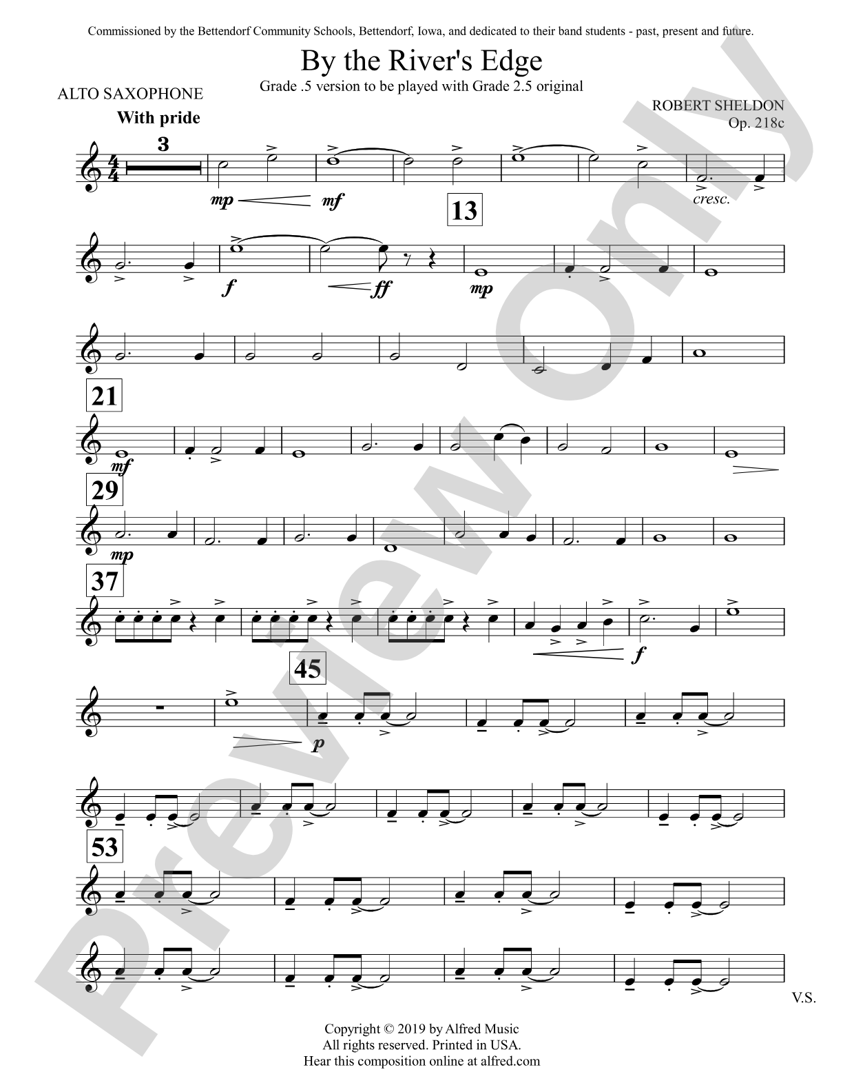 By the River's Edge: E-flat Alto Saxophone