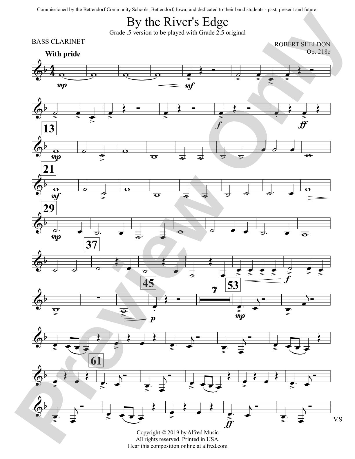 By the River's Edge: B-flat Bass Clarinet