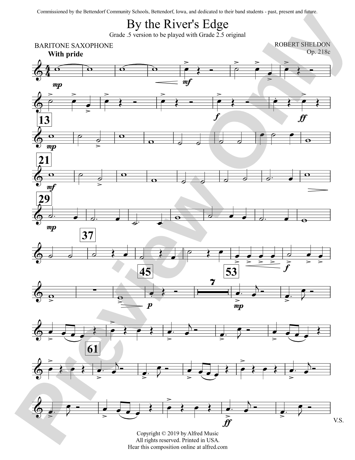 By the River's Edge: E-flat Baritone Saxophone