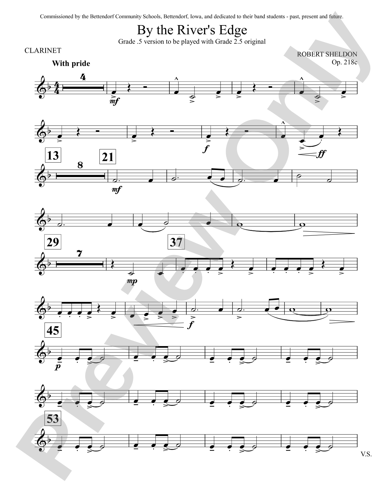 By the River's Edge: 1st B-flat Clarinet