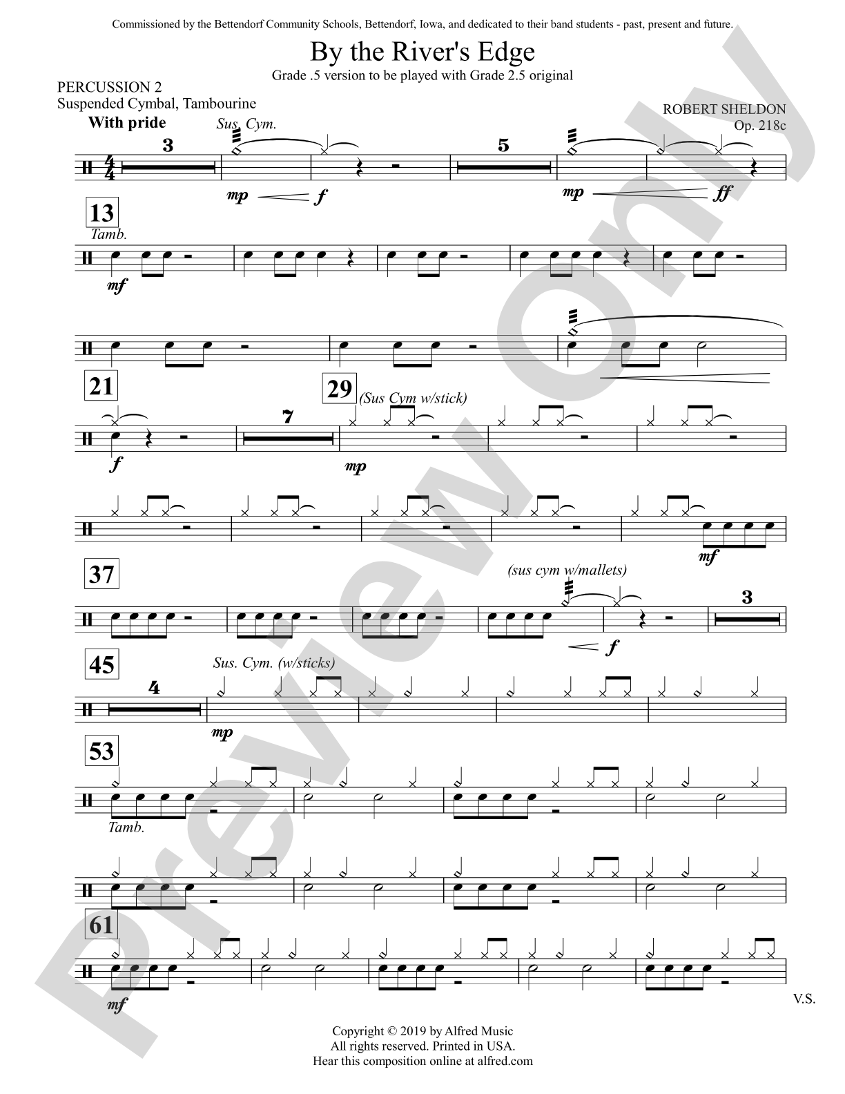 By the River's Edge: 2nd Percussion