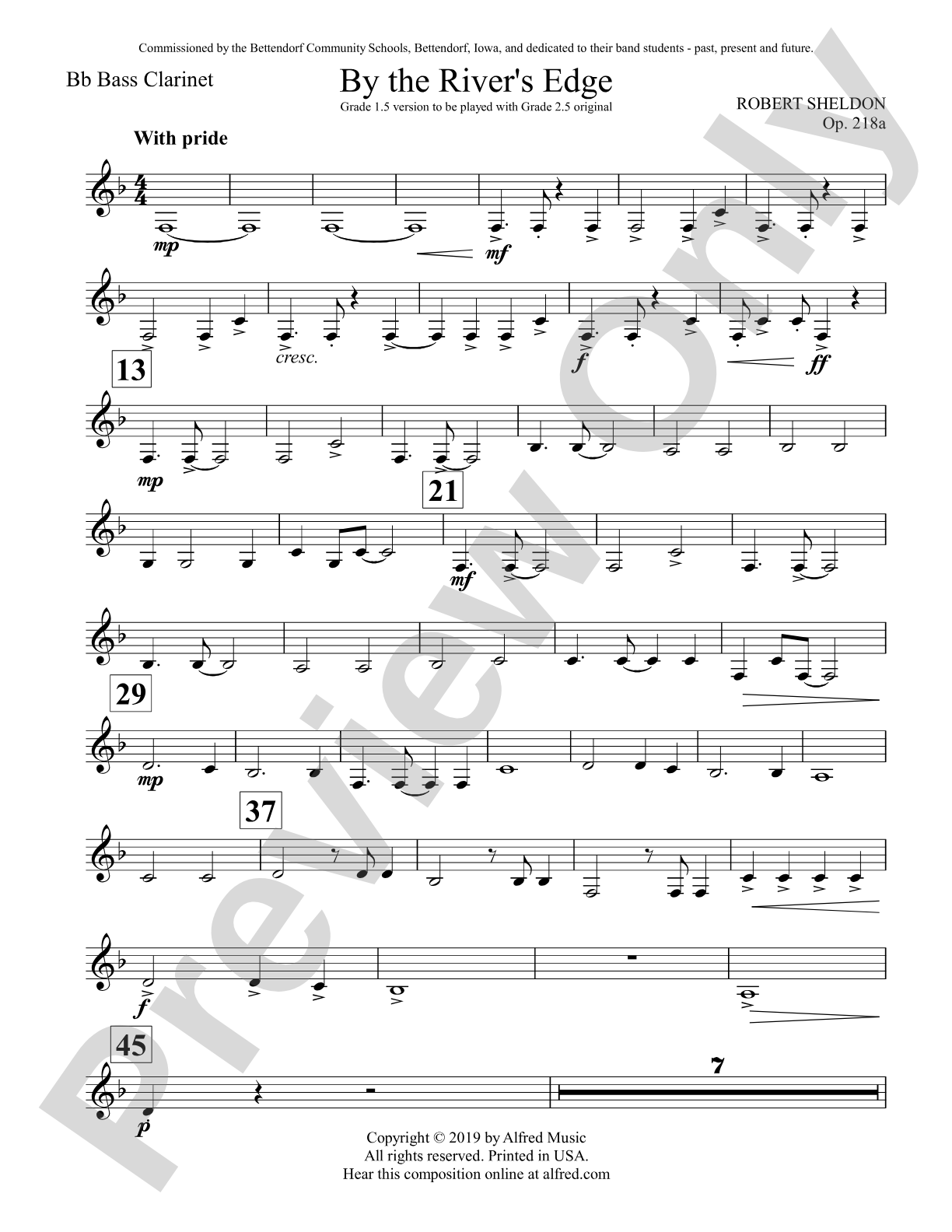 By the River's Edge: B-flat Bass Clarinet