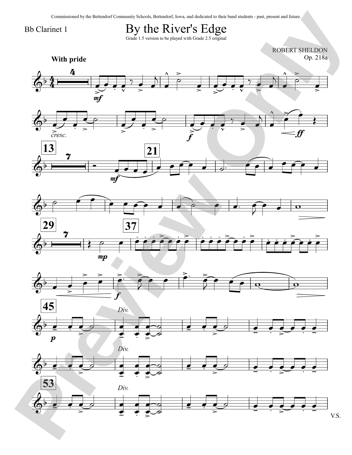 By the River's Edge: 1st B-flat Clarinet