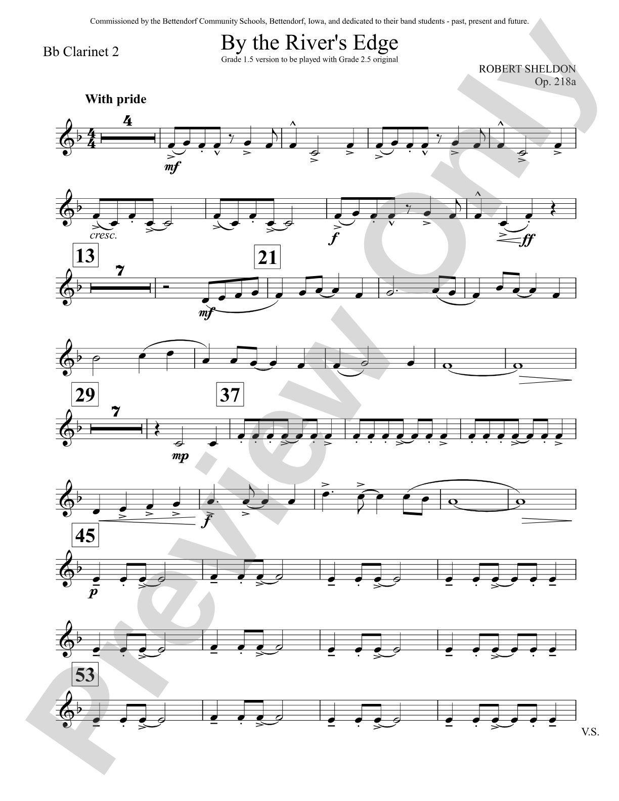 By the River's Edge: 2nd B-flat Clarinet