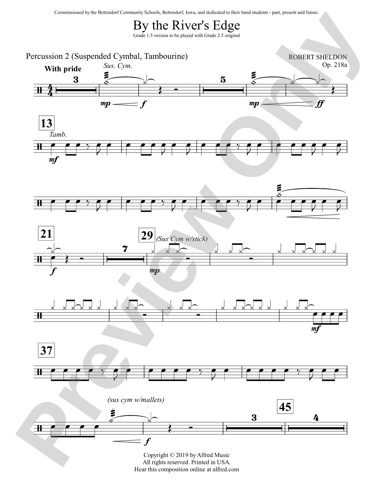 By the River's Edge: 2nd Percussion