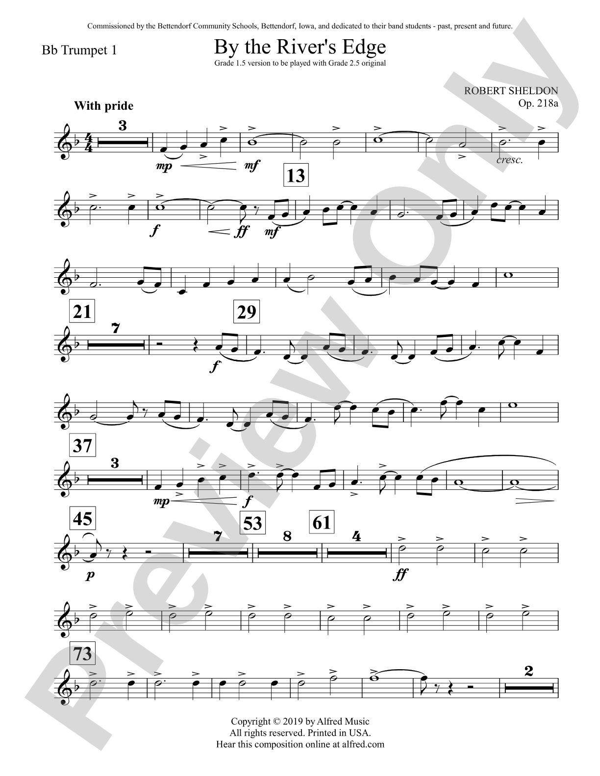 By the River's Edge: 1st B-flat Trumpet
