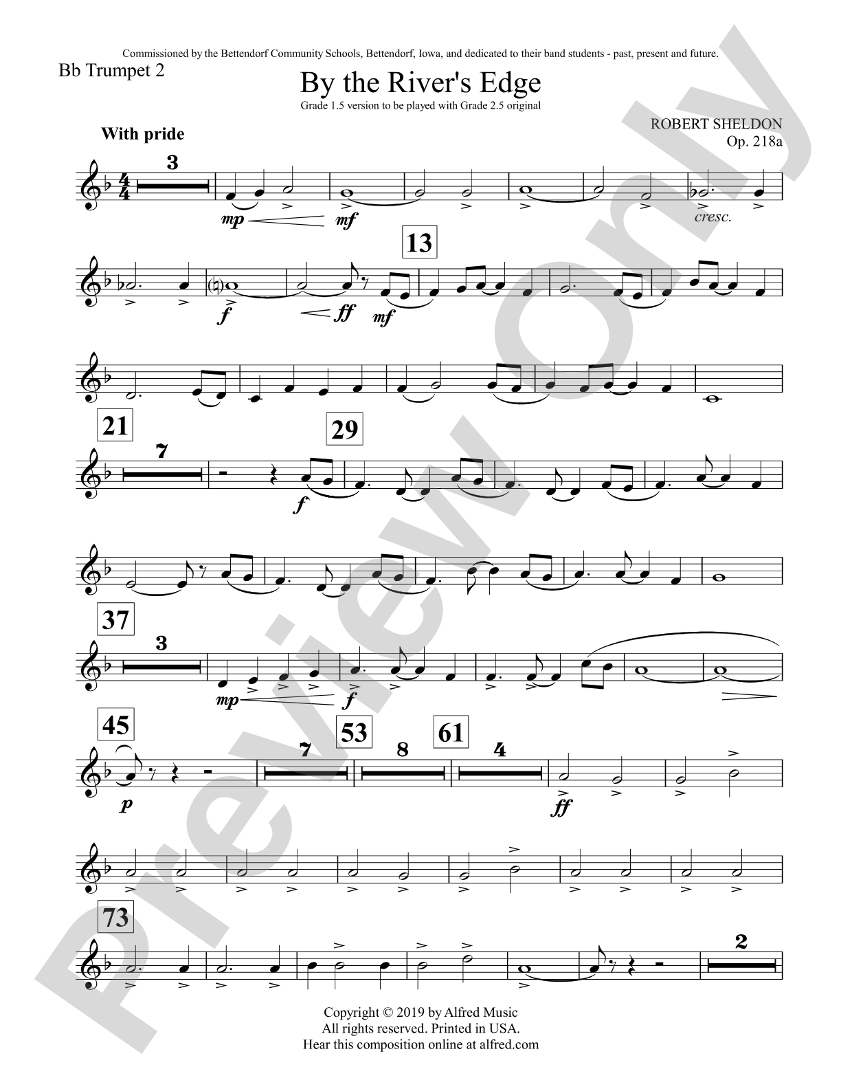 By the River's Edge: 2nd B-flat Trumpet