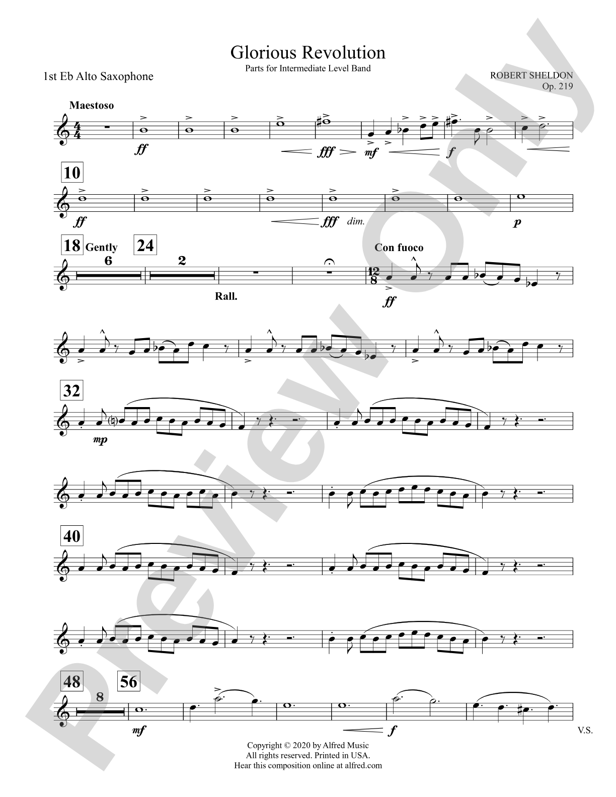 Glorious Revolution: E-flat Alto Saxophone