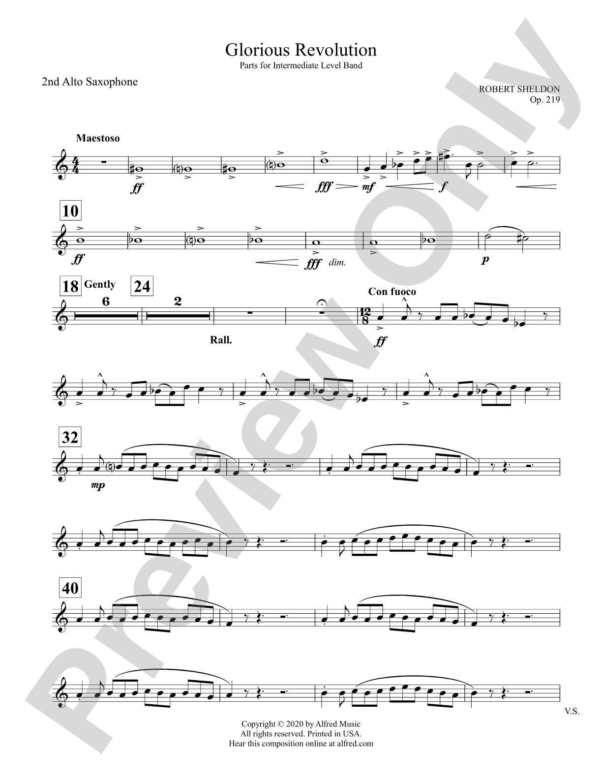 Glorious Revolution: 2nd E-flat Alto Saxophone