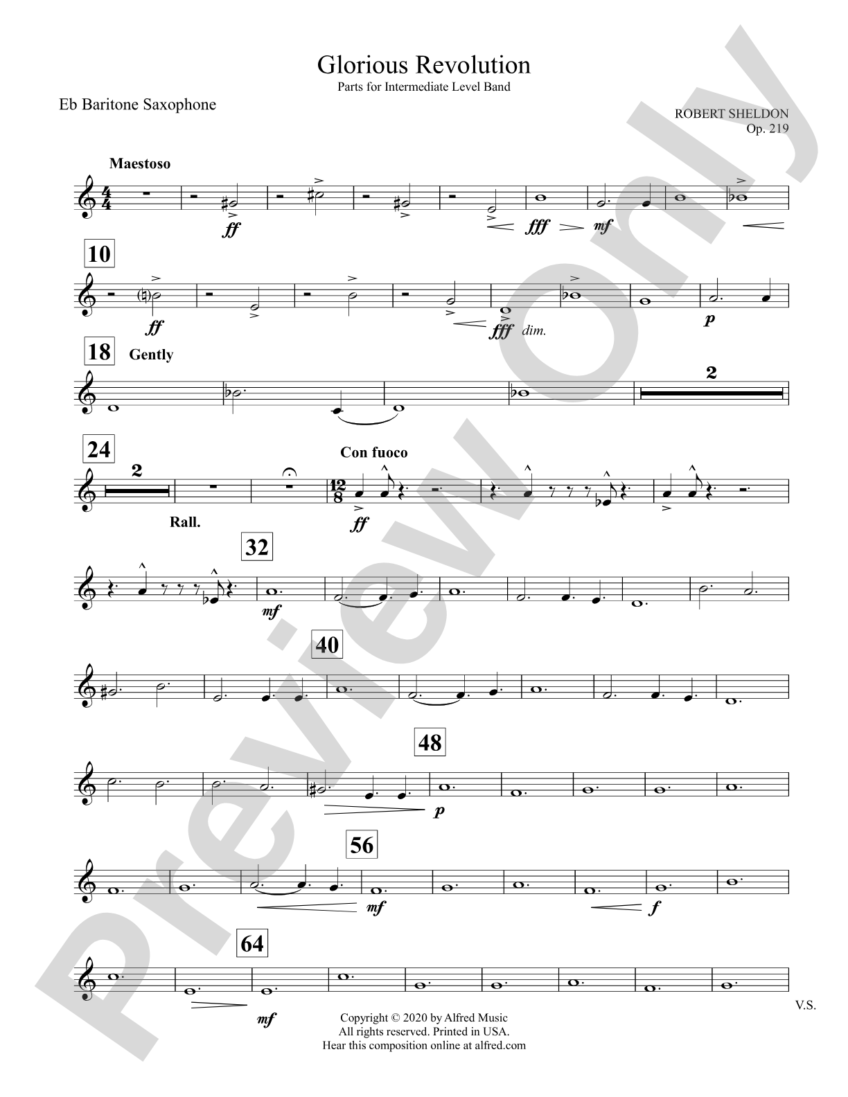 Glorious Revolution: E-flat Baritone Saxophone