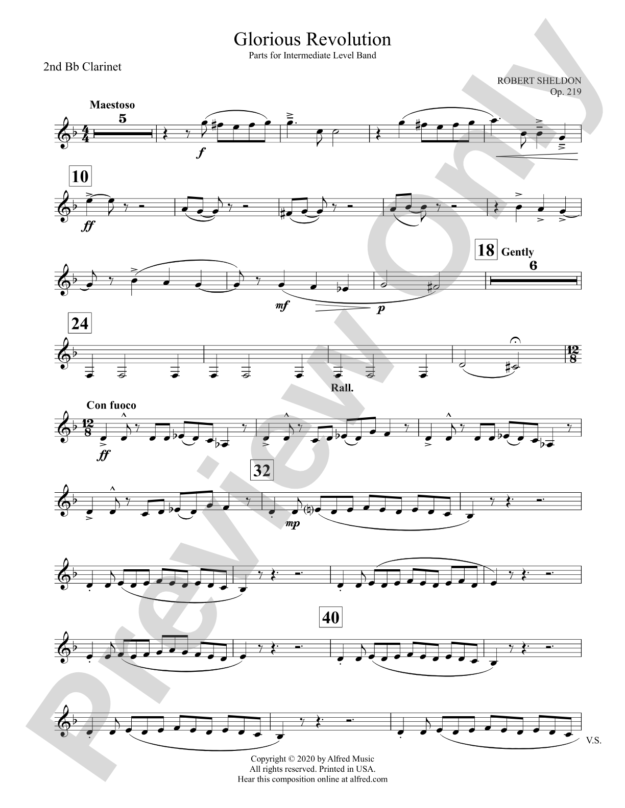 Glorious Revolution: 2nd B-flat Clarinet