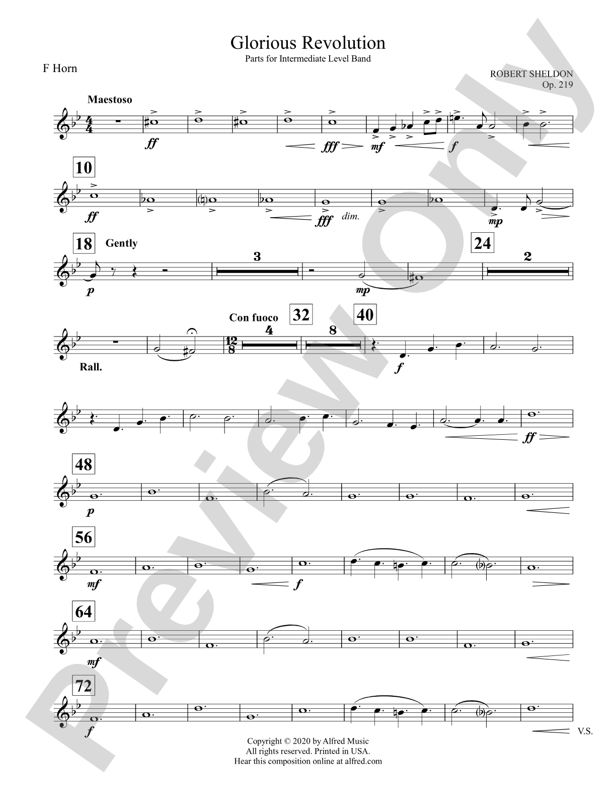 Glorious Revolution: 1st F Horn