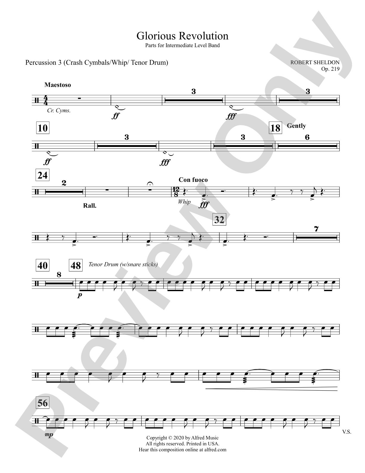 Glorious Revolution: 3rd Percussion