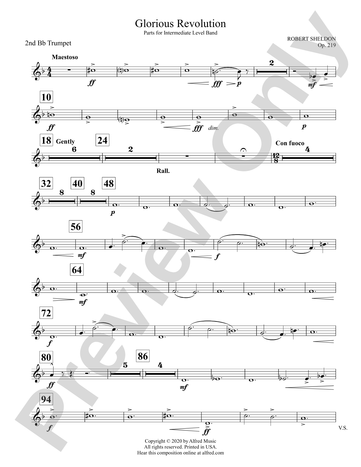Glorious Revolution: 2nd B-flat Trumpet
