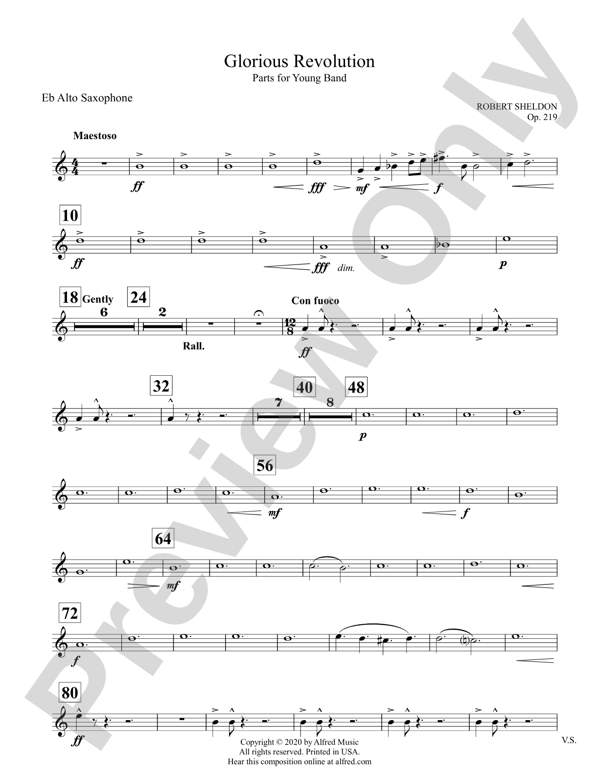 Glorious Revolution: E-flat Alto Saxophone