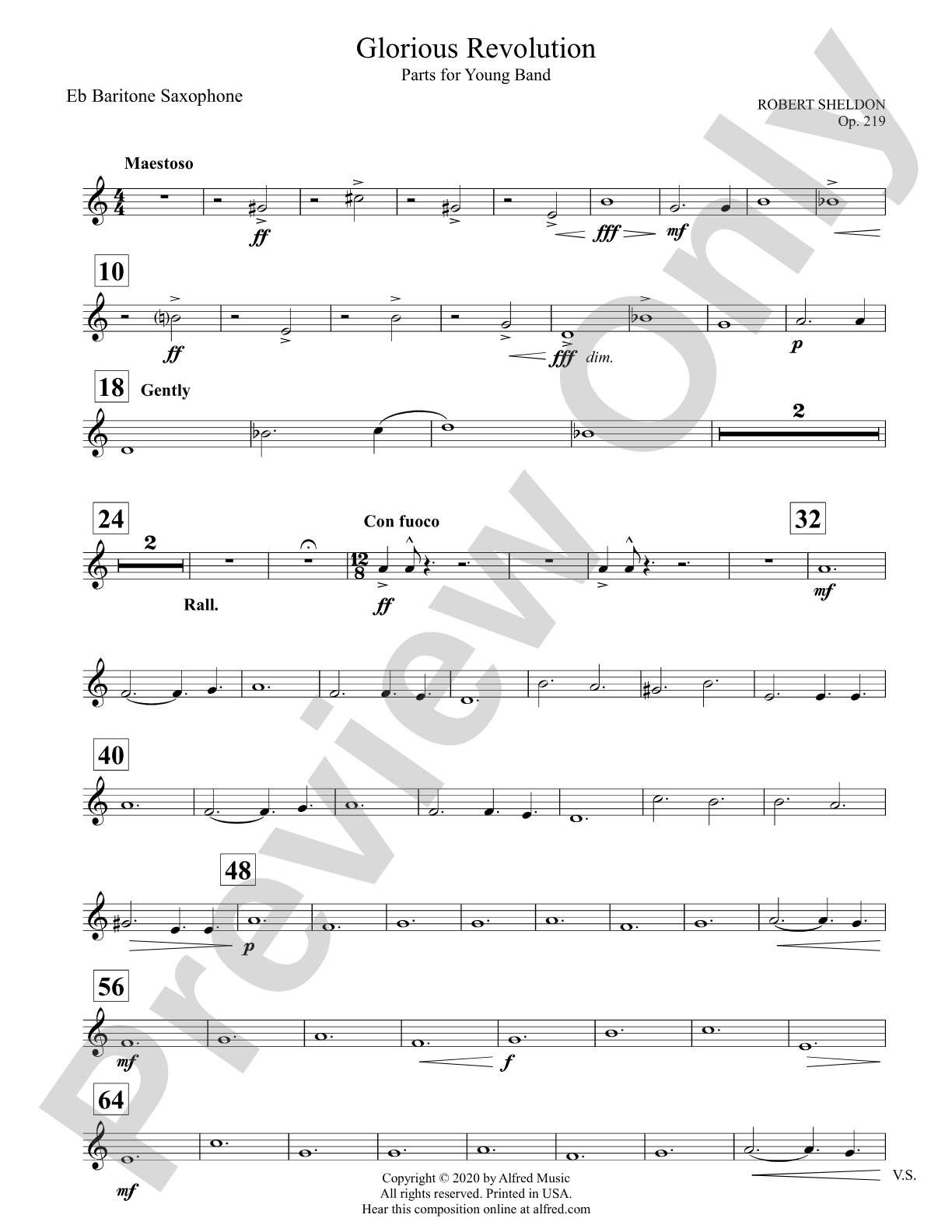 Glorious Revolution: E-flat Baritone Saxophone