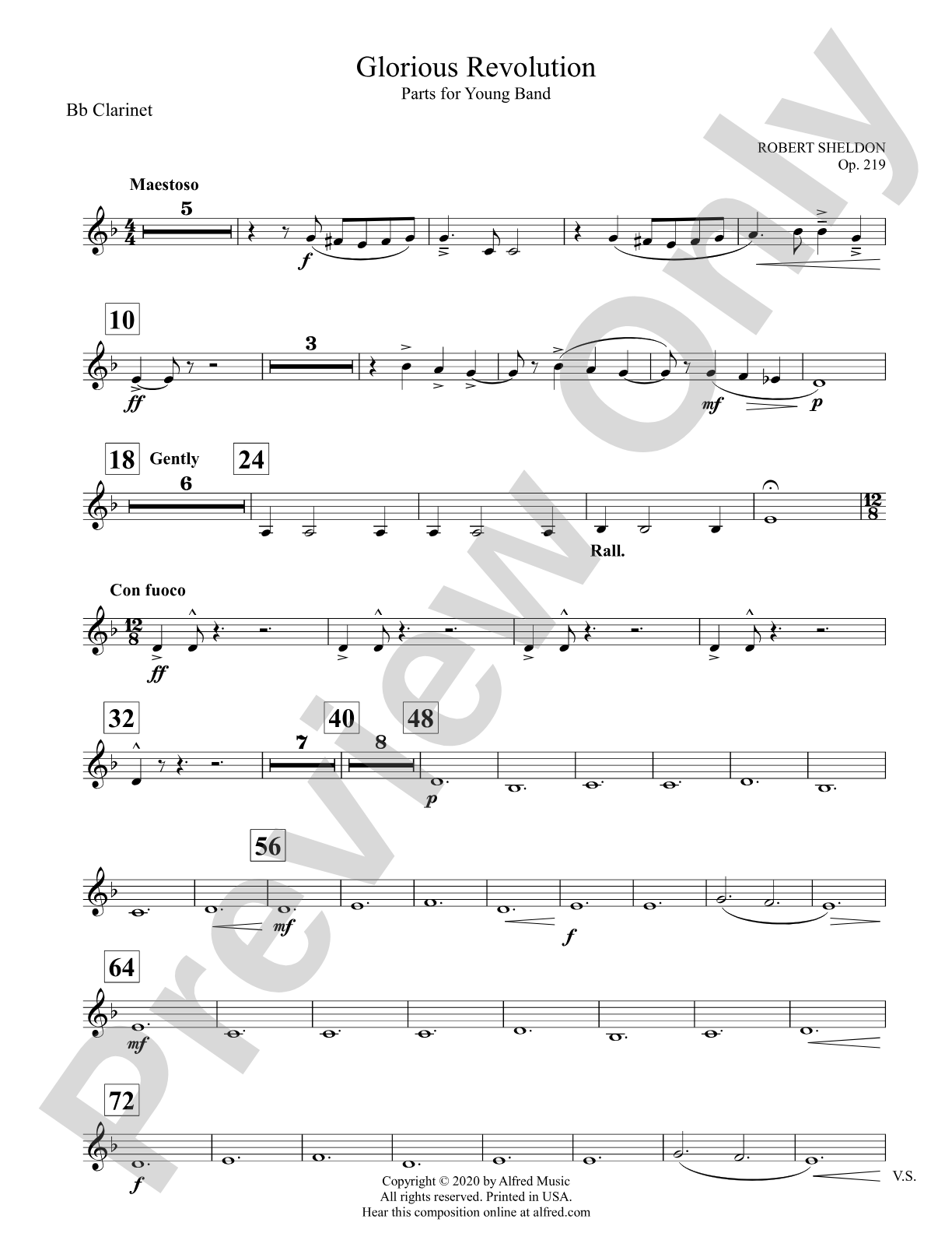 Glorious Revolution: 1st B-flat Clarinet