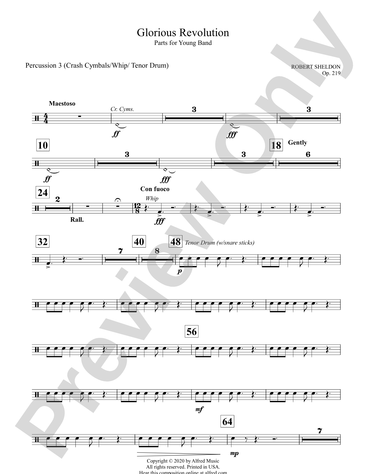Glorious Revolution: 3rd Percussion