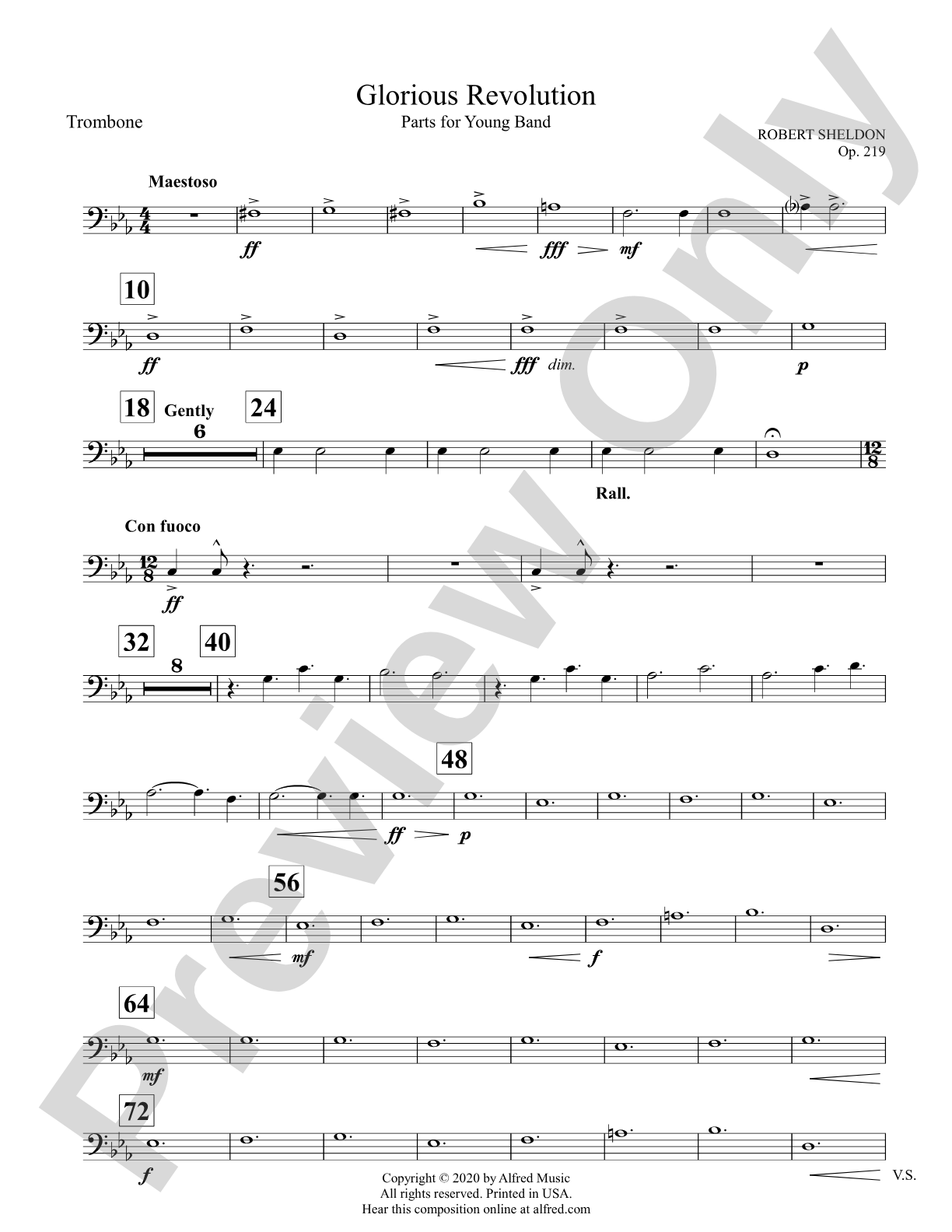 Glorious Revolution: 1st Trombone