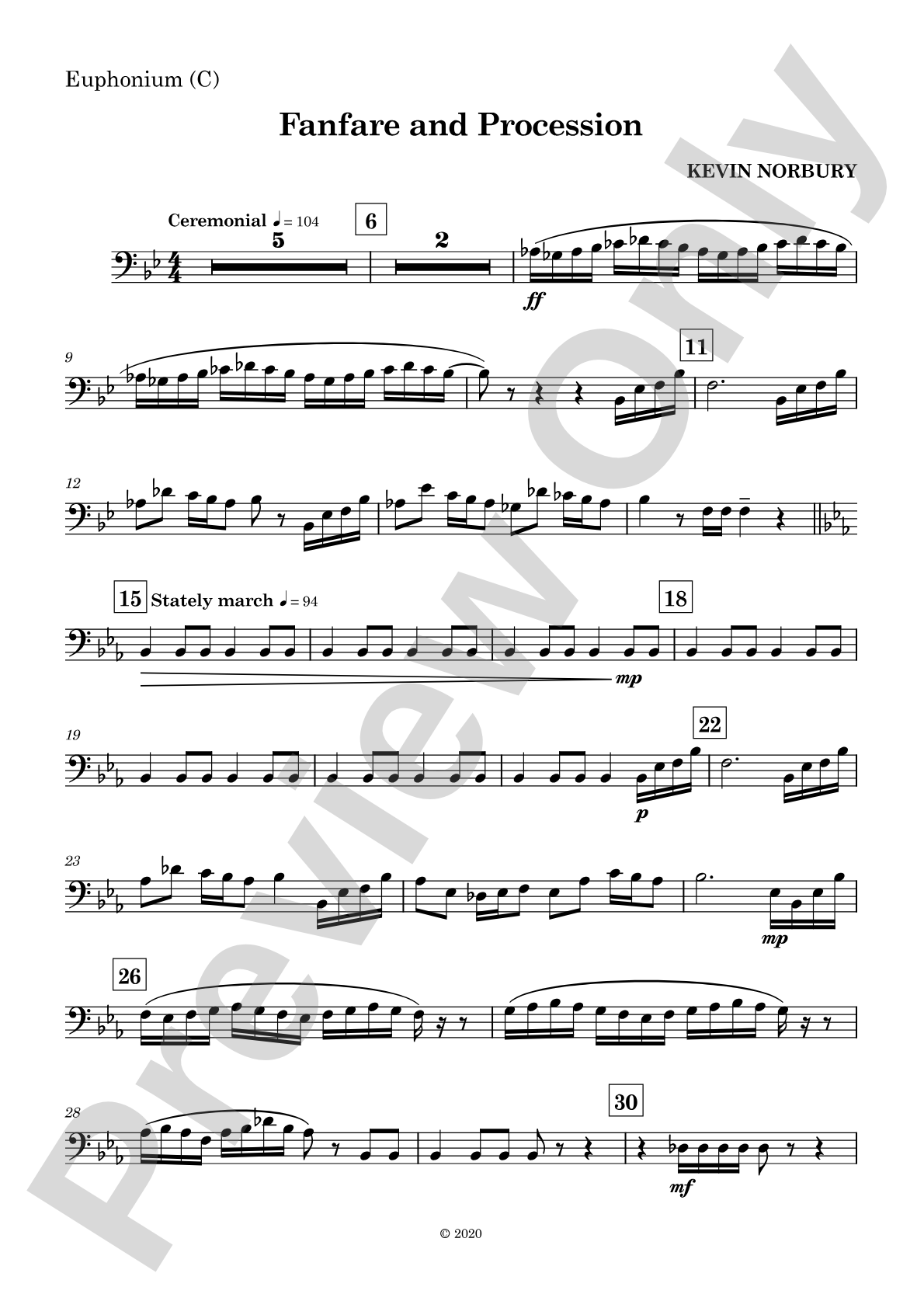 Fanfare and Procession: Baritone B.C.