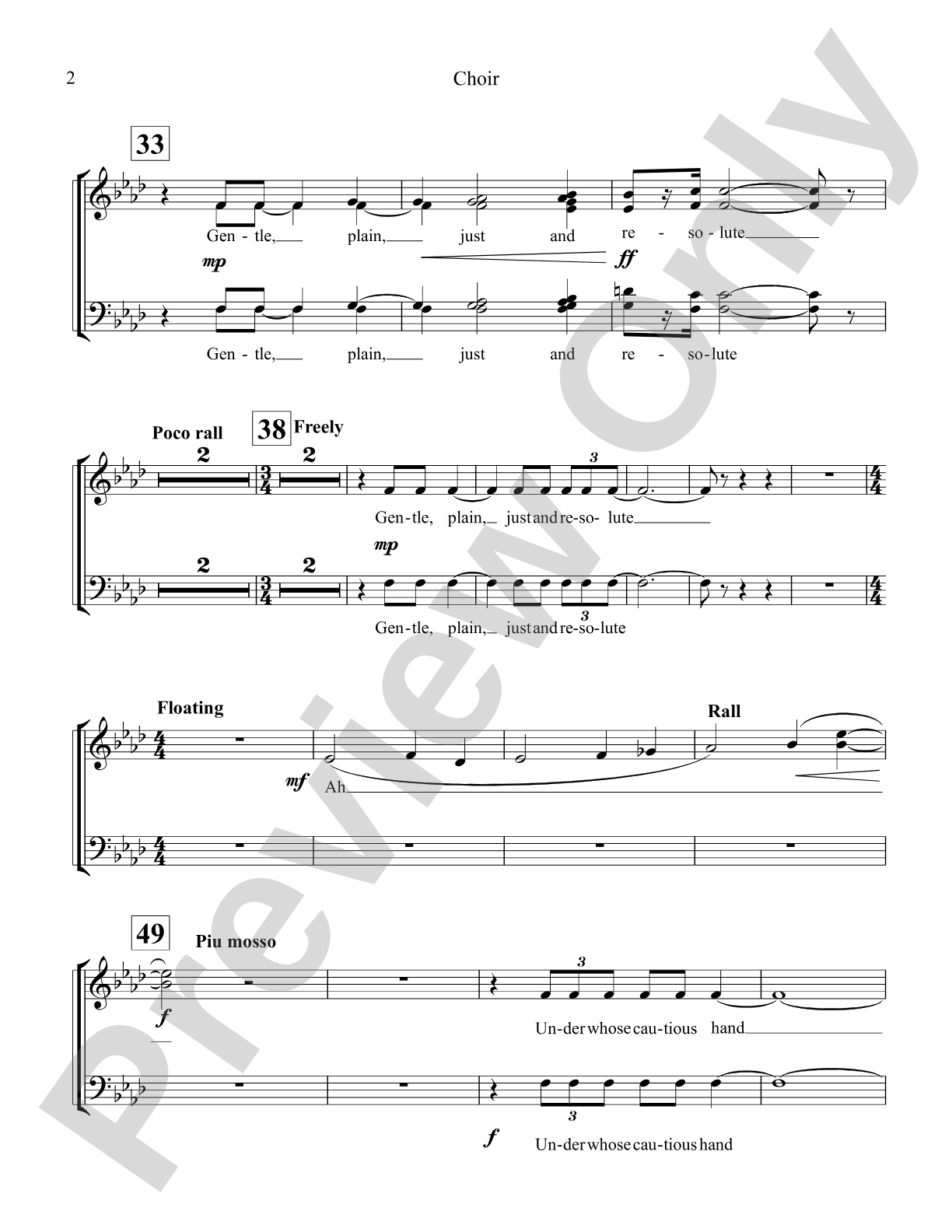 Once, the Man...: Choir