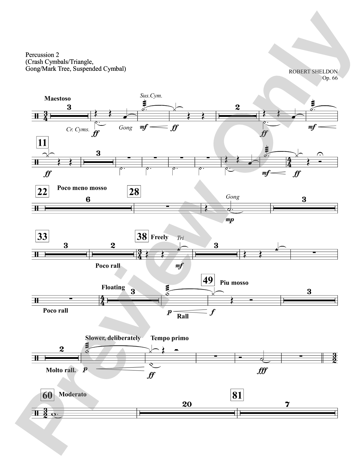 Once, the Man...: 2nd Percussion