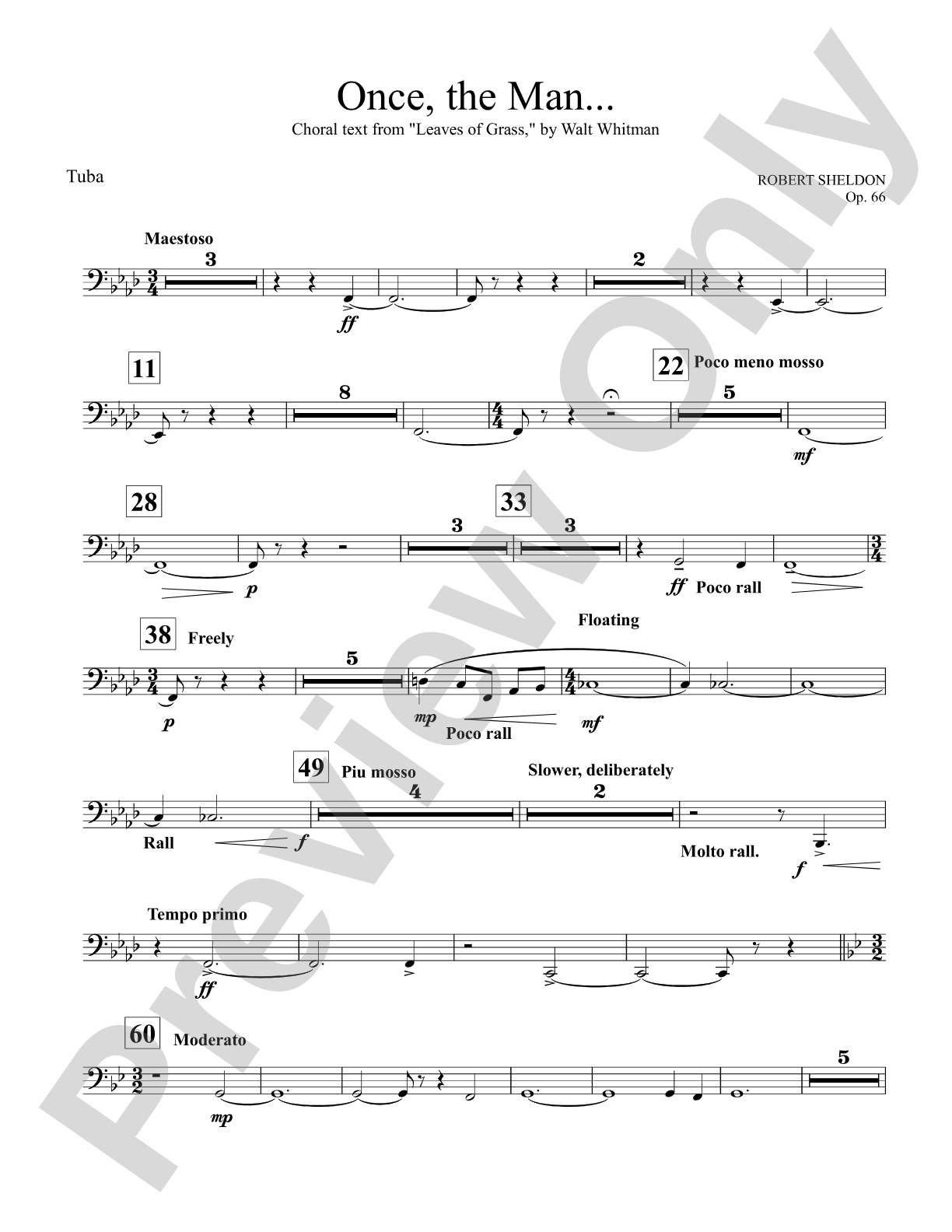 Once, the Man...: Tuba