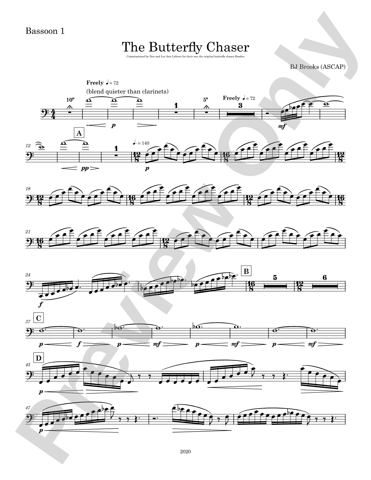 The Butterfly Chaser: Bassoon