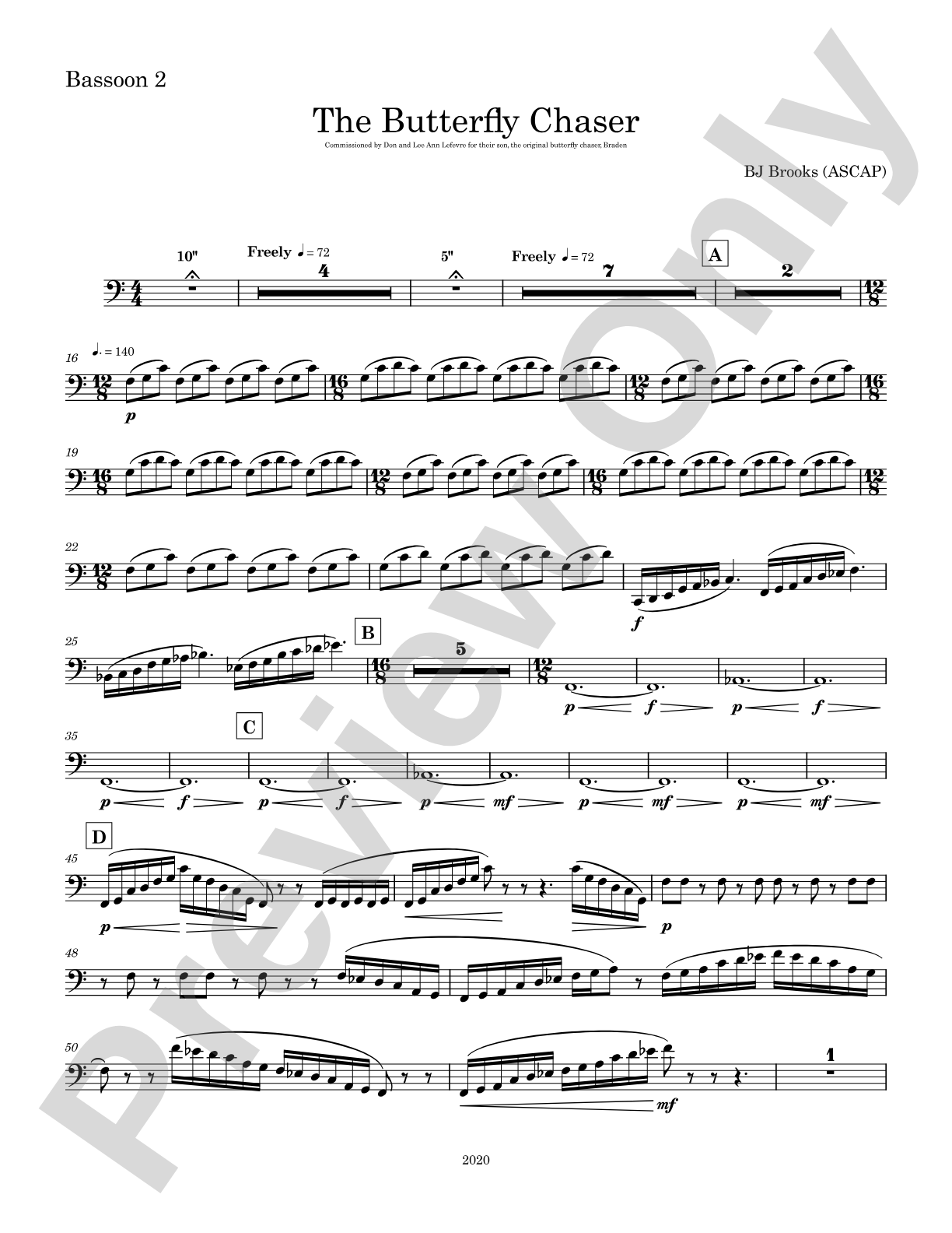 The Butterfly Chaser: 2nd Bassoon
