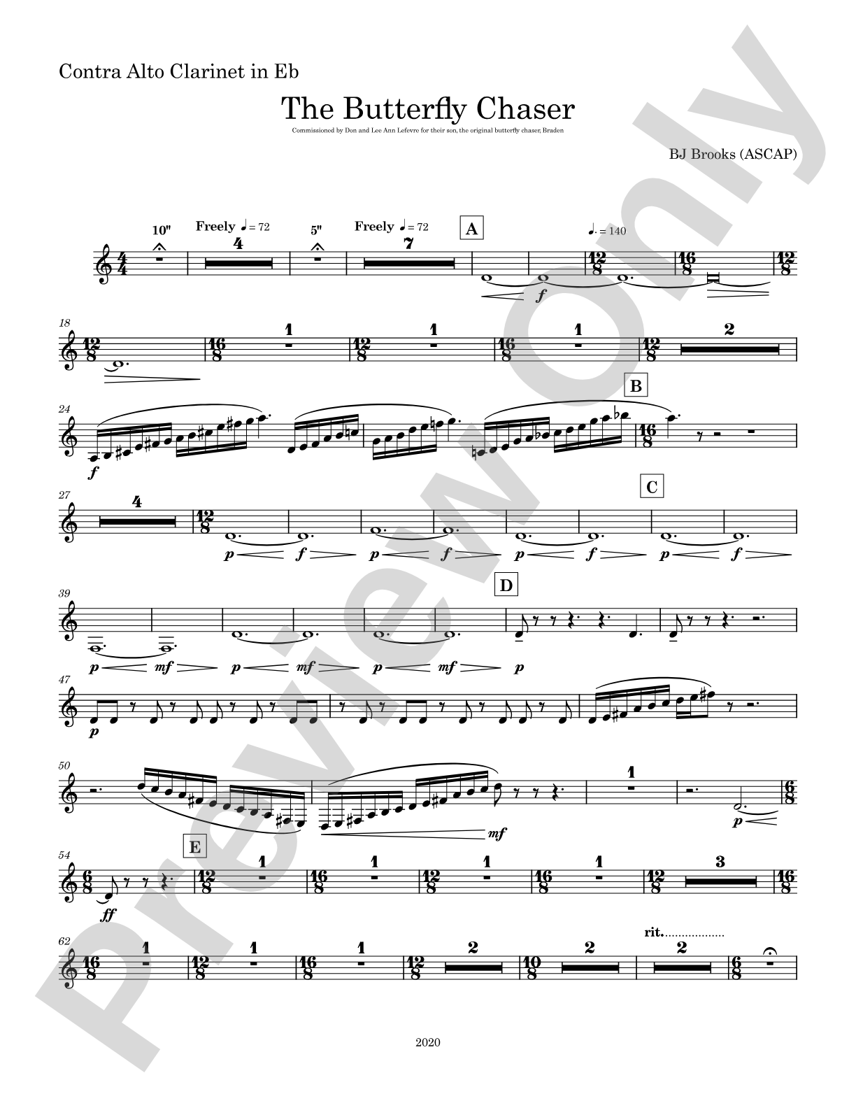 The Butterfly Chaser: E-flat Contra-Alto Clarinet