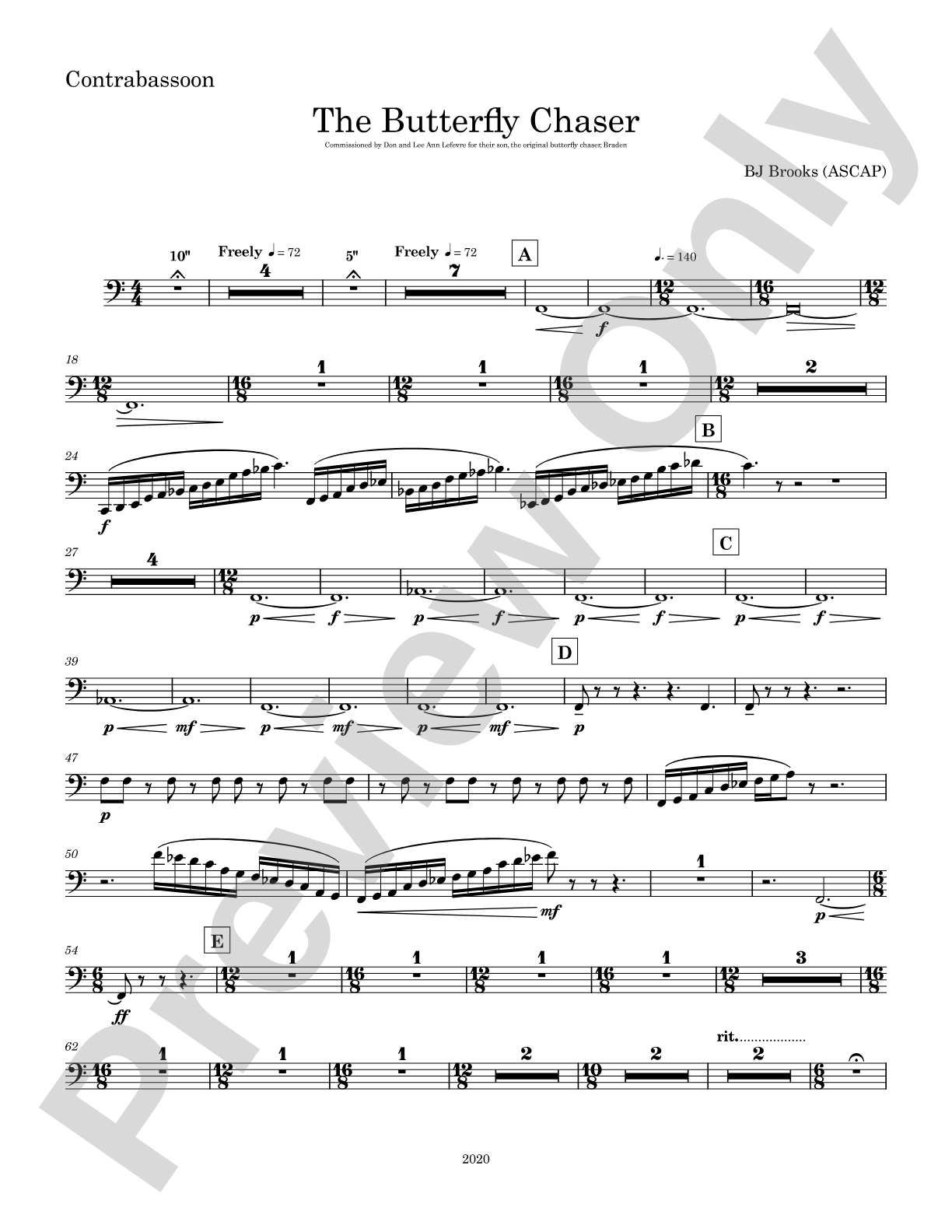 The Butterfly Chaser: Contra Bassoon
