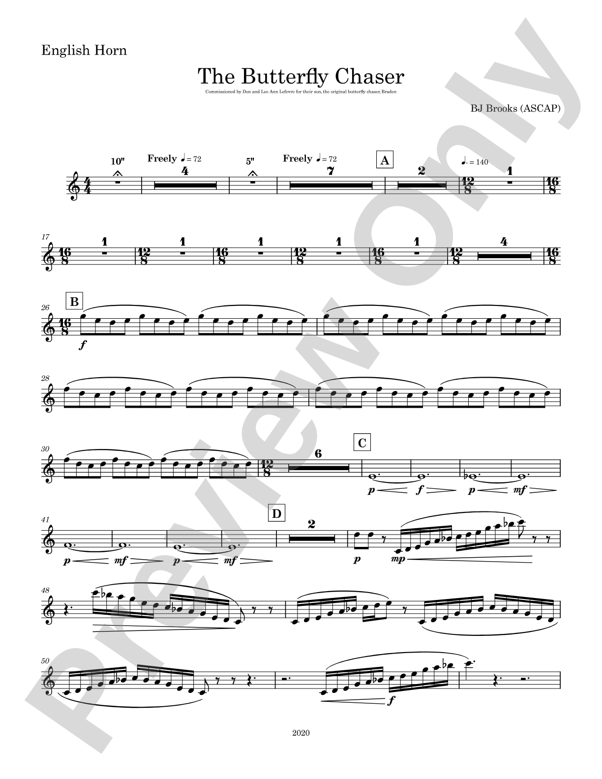 The Butterfly Chaser: English Horn