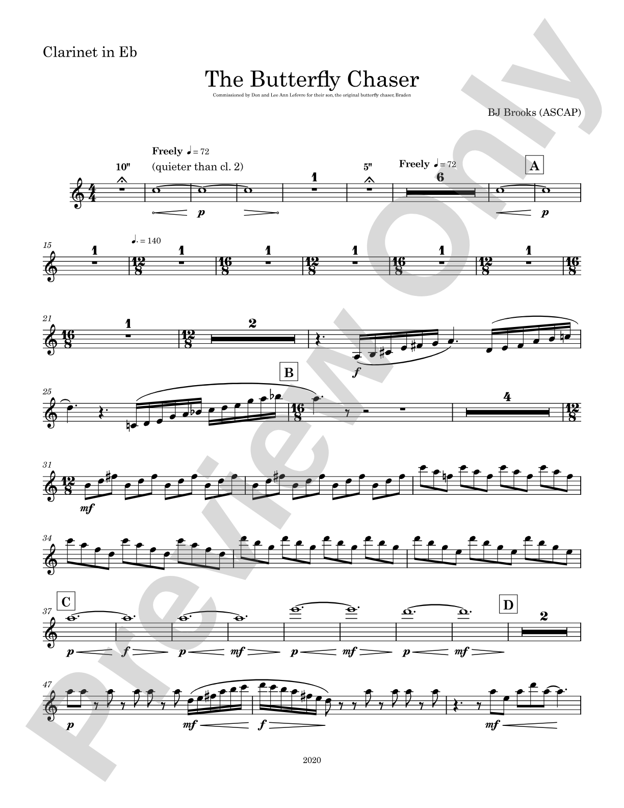 The Butterfly Chaser: E-flat Soprano Clarinet