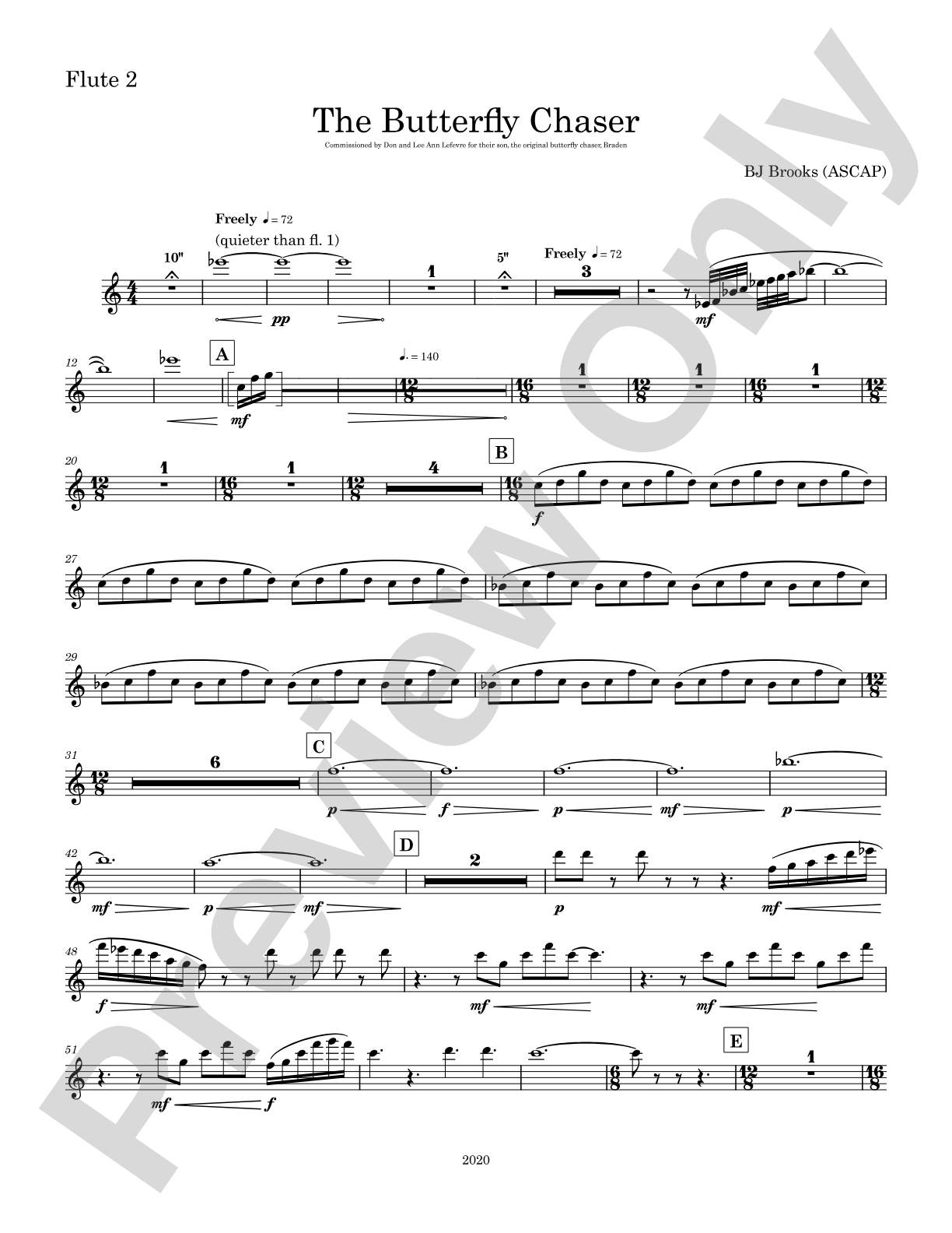 The Butterfly Chaser: 2nd Flute
