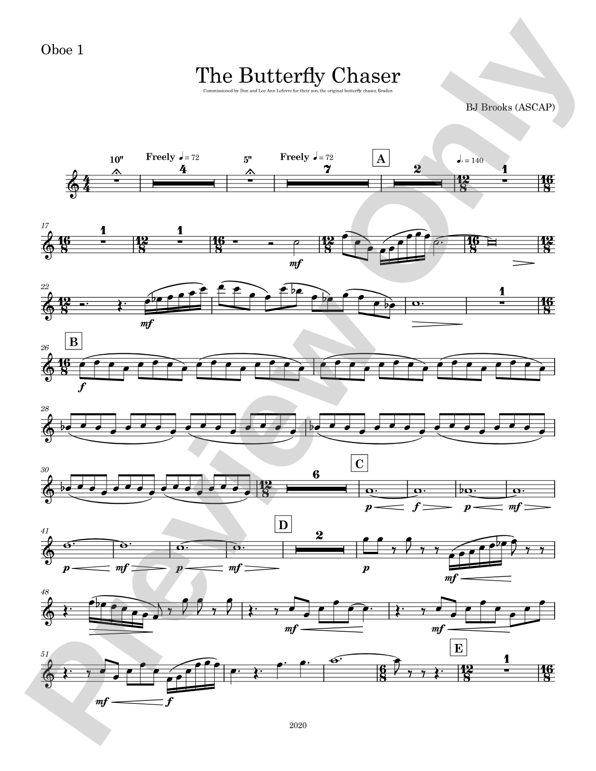 The Butterfly Chaser: Oboe