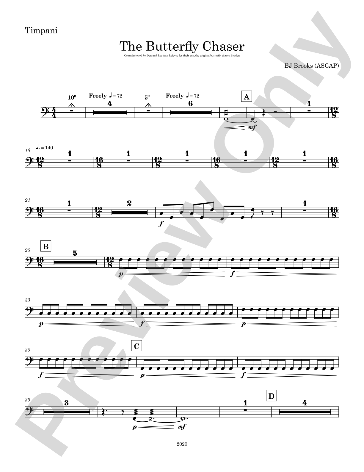The Butterfly Chaser: Timpani