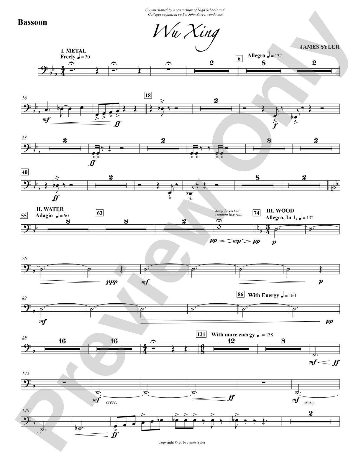 Wu Xing: Bassoon