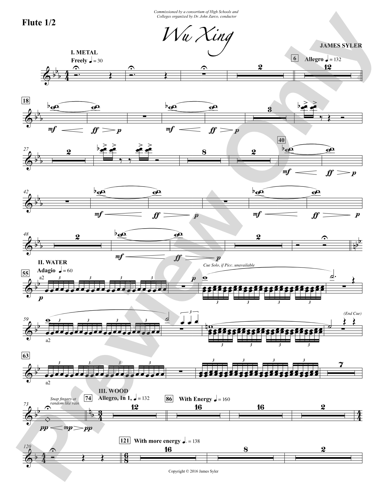 Wu Xing: 1st & 2nd Flute
