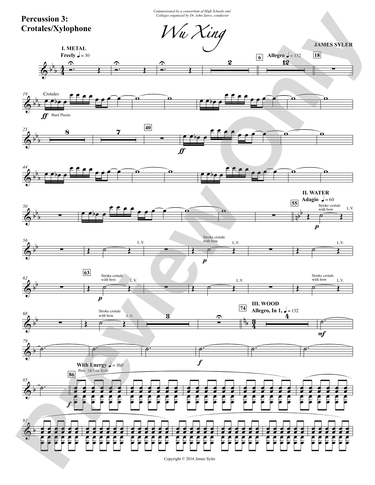 Wu Xing: 2nd Mallet Percussion