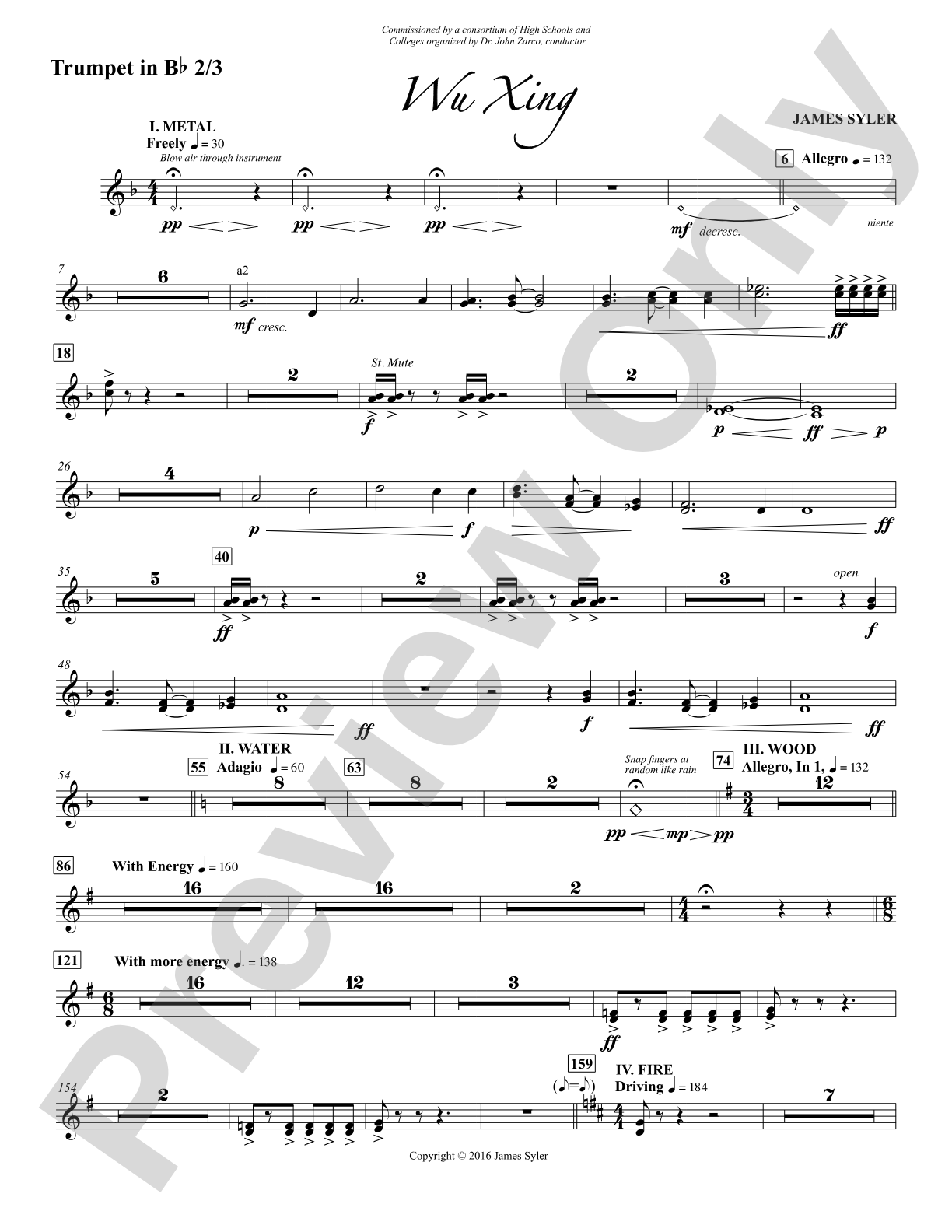 Wu Xing: 2nd & 3rd Trumpet