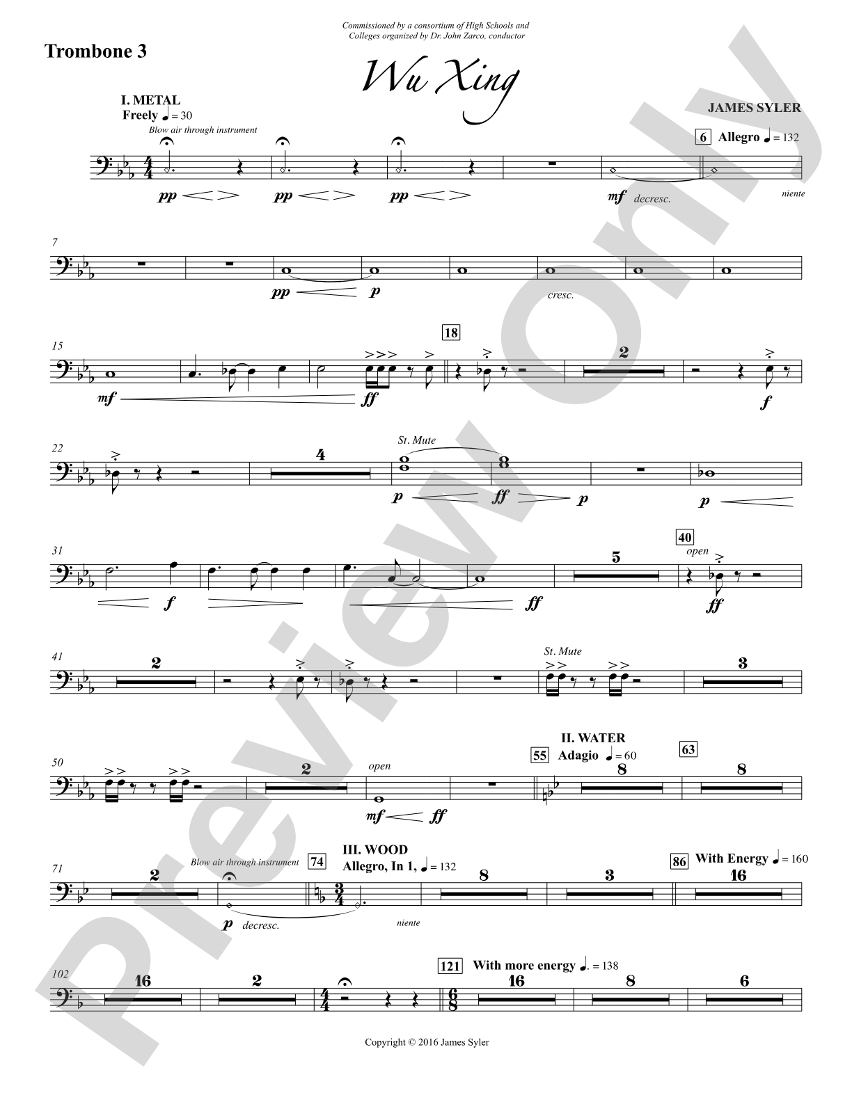 Wu Xing: 3rd Trombone