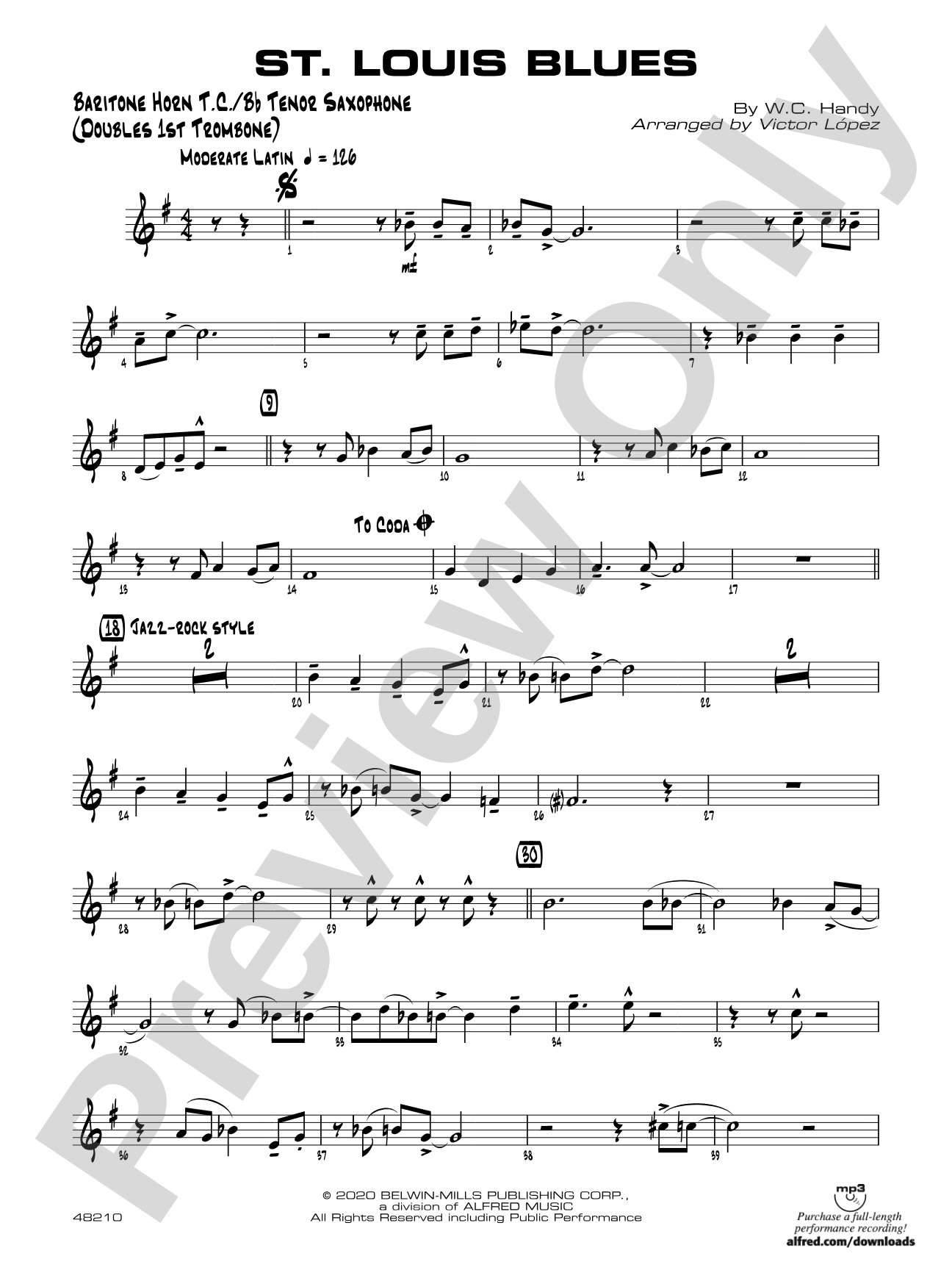 St. Louis Blues: Baritone T.C.