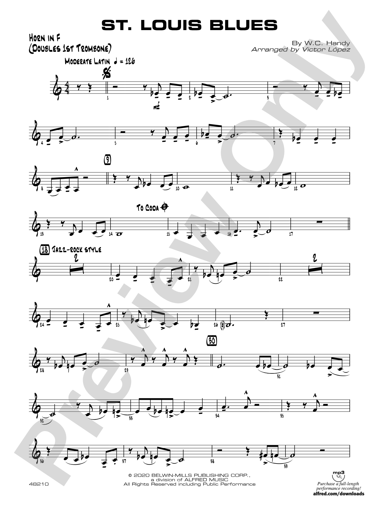 St. Louis Blues: 1st F Horn