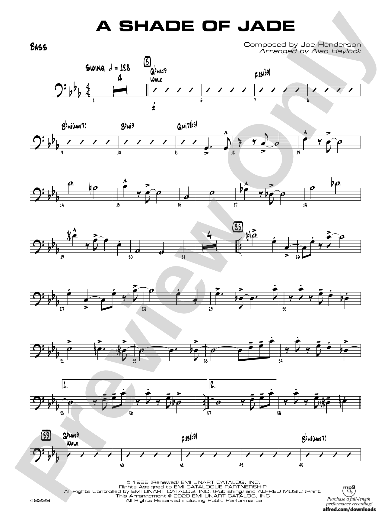 A Shade of Jade: String Bass